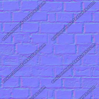 seamless wall bricks normal map 0006